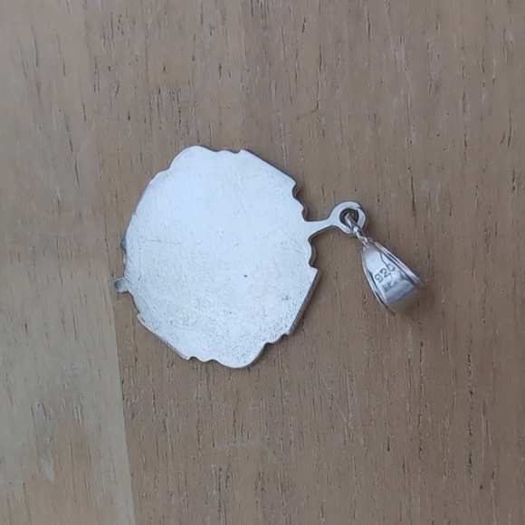 Sterling Silver Aztec Calendar Mayan Sun Charm Pendant - Picture 3 of 3